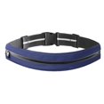 thumbnail image 4 of Cinturón para correr, riñonera deportiva, cinturón elástico ajustable e impermeable, cangurera. Azul oscuro, 4 of 9