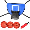 thumbnail image 2 of jinwen Basketball Hoop for Trampoline Basketball Rack with Connection Ropes for, 2 of 9
