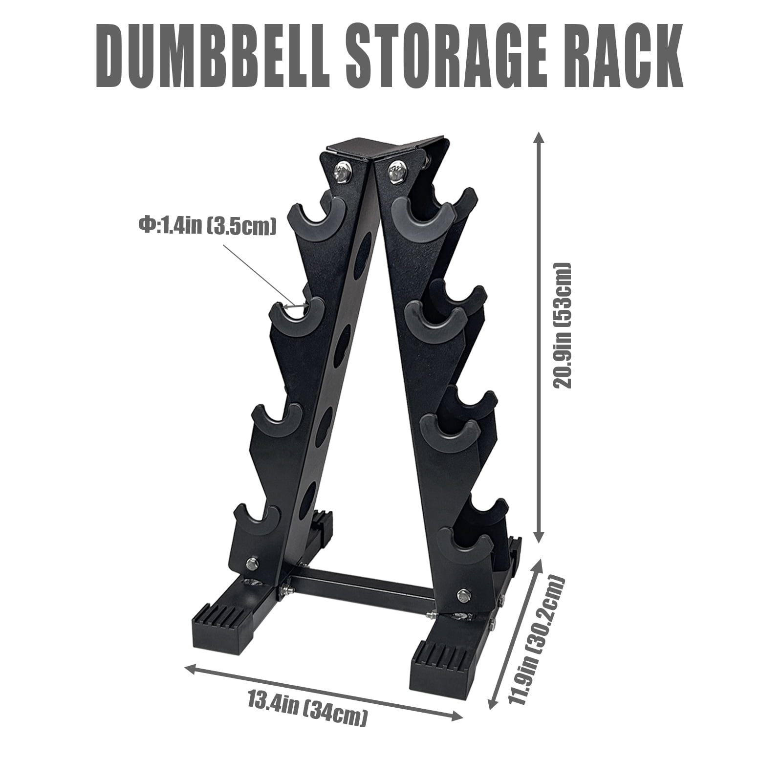KORIKAHM Dumbbell Rack, A-Frame Home Gym Weight Storage Rack, Heavy Duty Dumbbell Stand for Strength Training Workout