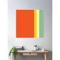 thumbnail image 2 of Retro Sunset Strips Poster Wall Art, Modern Wall Decor For Living Room Bedroom, 16x16 UNFRAMED, 2 of 3