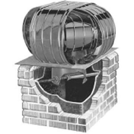 Masonry Adapter - 6'' Rect. Stainless Steel (10'' x 14'' Masonry Adapter)