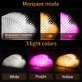 thumbnail image 4 of Decorative LED Book Light with Embossed Design,Book Lamp, Book Lovers Gts, Reading Lights for Books in Bed (Bronze-Colored), 4 of 4