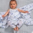 thumbnail image 2 of Aden + Anais™ Essentials 2-Pack Swaddles - Cotton Muslin - Time to Dream, 2 of 5
