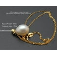 thumbnail image 3 of EOEMY Real 18K Natural Pearl Pendant Earrings Sets Au750 White Freshwater Pearl, 3 of 3