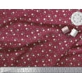 thumbnail image 3 of Soimoi Red Poly Georgette Fabric Dot & Floral Printed Fabric 1 Yard 42 Inch Wide, 3 of 3