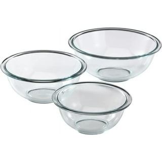 dokaworld Glass Mixing Bowls - Nesting Bowls - Cute Collapsible Glass Bowls  with Lids Food Storage - 5 Stackable Microwave Safe Glass Containers 