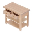 thumbnail image 2 of Gabinete de baño en miniatura, madera de abedul, Vintage, exquisito, Simple, multifuncional, DIY, Mini muebles para casa de muñecas 1/12, 2 of 5
