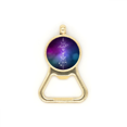 thumbnail image 1 of Starry Sky Alien Totem Pattern Beer Bottle Cap Opener Stainless Steel Key Chain, 1 of 3