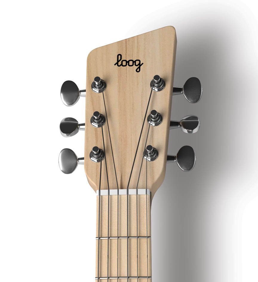 Loog Instruments 329019 Pro VI 6 String Acoustic Guitar, Green - image 3 of 3