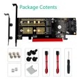 thumbnail image 4 of 3 en 1 Msata PCIE M.2 NVME SATA SSD A PCI Express 4X SATA3 Apapter, 4 of 6