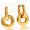 JDE0108012, variant on Two Tiers Round Earrings Stainless Steel Comfort Fit Fashion Jewelry Gift