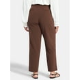 thumbnail image 3 of Just My Size by Hanes Women's Plus Tummy Control Dress Pants, Sizes 0X-4X, Regular & Petite, 3 of 5