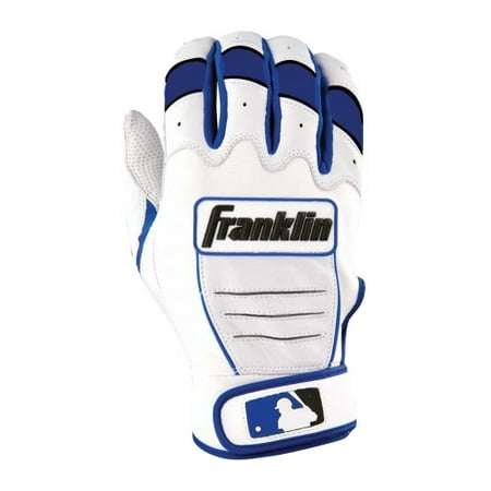 UPC: 0025725421251 | Franklin Adult CFX Pro Batting Gloves XL – White/Royal