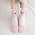 thumbnail image 6 of Roncen Fuzzy Fluffy Socks for Women Girl 3D Animal Fuzzy Slipper Socks Winter Warm Sleeping Plush Comfy Sock, 6 of 7