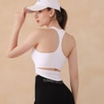 thumbnail image 4 of Sujetador deportivo para mujer, 2 uds., almohadilla extraíble para el pecho, Tops cortos de entrenamiento para Yoga, gimnasio, Fitness, Top Zhivalor BST3006884-2, 4 of 5