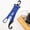 Blue, variant on DYNWAVECA Dugout Gear Hanger, Dugout Bats Hanger, Keeps Your Glove Hat Bats Off The Ground, Attaches to Fence Baseball Dugout Organizer Black