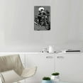 thumbnail image 5 of Skull Chopper Biker Cartoon Metal Wall Art - Vintage Mixed Color Iron Poster, 8x12 inches - Perfect for Room Decor, 5 of 7