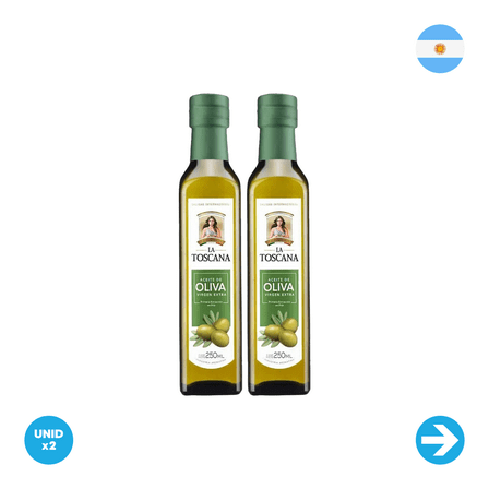 La Toscana - Extra Virgin Olive Oil - 250ml x2 Units