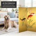 thumbnail image 4 of Handmade 3' Seven Lucky Fish Canvas Room Divider, 4 of 6