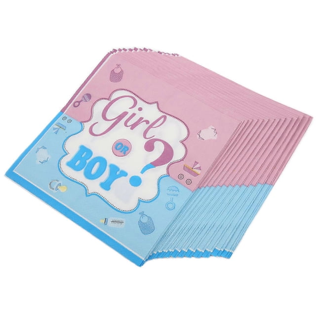 32Pcs Napkin Girl Boy Models Exquisite Durable Lovely Paper Towels for Baby Party Supplies