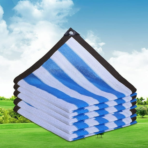 JikouIivo 6.56' x 6.56' Blue and White Stripes Rectangle Sun Shade Sail Canopy Awning, 95% UV Blockage, Water & Air Permeable, Commercial and Residential, for Patio Yard Pergola - Walmart Business Supplies JikouIivo 6.56' x 6.56' Blue and White Stripes Rectangle Sun Shade Sail Canopy Awning, 95% UV Blockage, Water & Air Permeable, Commercial and Residential, for Patio Yard Pergola - Walmart Business Supplies