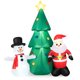 thumbnail image 2 of Decoración Navideña Inflable Costway Papá Noel 185 cm con Muñeco de Nieve y Luces LED, 2 of 10