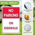 thumbnail image 5 of YladaFaie No Parking On Sidewalk Yard Sign, No Parking Signs 12x18 inch with Metal H-Stake Warning Signage with Symbol, Protect Your Street Business Front Porch Yard Decor Outdoor Signs Stake Kit, 5 of 6