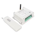 thumbnail image 1 of Commutateur de Commande à Distance RF, 433MHz AC 100-265V 30A Relais 2 Canaux RF Relais Portable pour la Commande d'Éclairage pour Rideau de Télécommande, 1 of 8