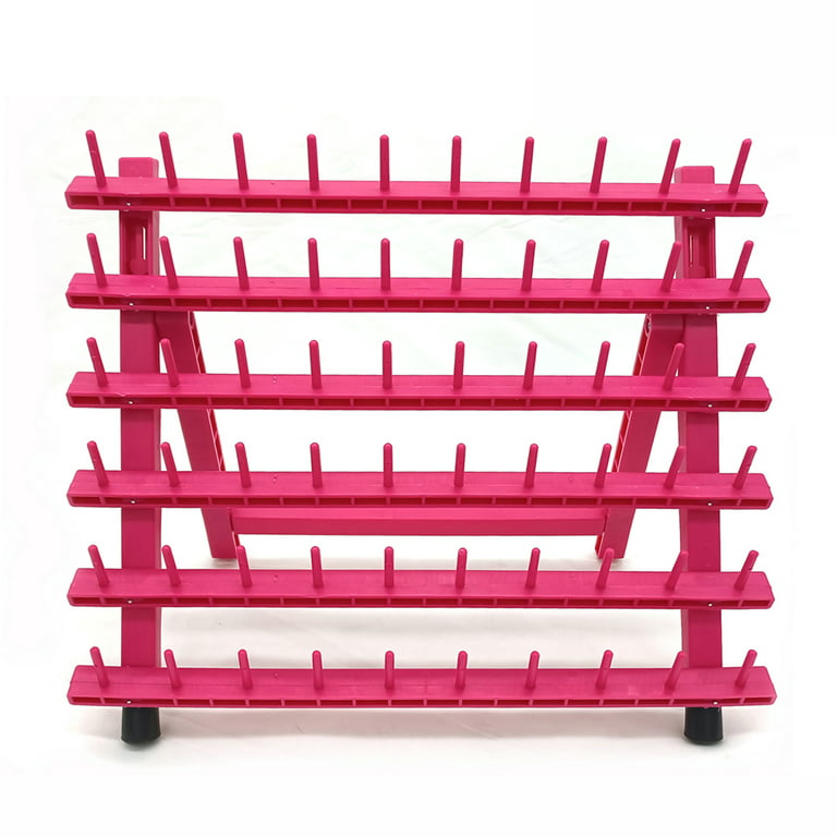 Braid Rack Braiding Hair Rack with 60 Pegs Standing Hair Holder with 60  Spools - Ergonomic Braid Rack for Stylists (60 Spool, Rose red)
