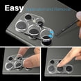 thumbnail image 5 of NORTHJO For Samsung Galaxy S25 Ultra Camera Lens Protector Tempered Glass HD Clear 3D Full Coverage, 5 of 5
