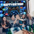 thumbnail image 4 of Videojuego Party Backdrop Bulu Happy Birthday Blue, 4 of 7