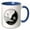 Blue/White, variant on 3drose, Maine Collectible Quarter, 15oz Two-tone Blue Mug