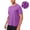 Purple, variant on LMOIPLI Men's Quick Dry T-Shirt Breathable Lightweight Crew Neck Athletic Stretch Solid Tops for Gym Daily Wear Gray M