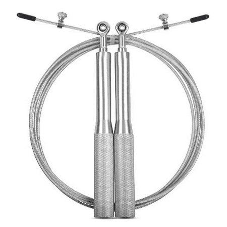 

DoubleUnderJumpRopewithLightweightAluminumAnti-SlipHandlesforEliteCrossfitAthletesandCardioWorkouts sliver F11912