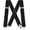 Black, variant on CLASSIC Mens Heavy-Duty Suspender: 2-Inch Wide, Sturdy Clips, X-Back, Adjustable Elastic Work Suspenders