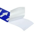 thumbnail image 4 of Unique Bargains Directional Flow Arrow Tape 4'x65', Adhesive Pipe Identification Marking Stickers, White on Blue, 4 of 5
