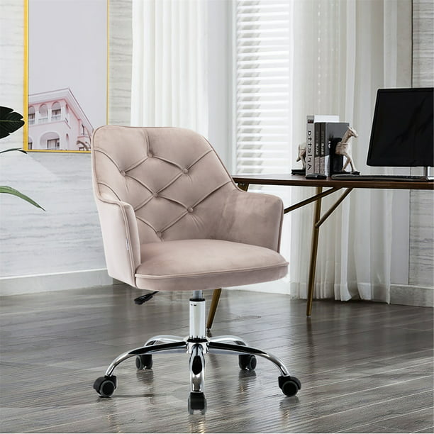 Modern Velvet Vanity Chair, Velvet Vanity Swivel Chair