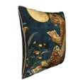 thumbnail image 2 of Xecao Leopard Reading Tarot Cards Print Soft Velvet Decorative Throw Pillow Covers, Square Cushion Cases for Bed, Sofa, Living Room, Car, and Indoor Outdoor Use-16"x16", 2 of 8
