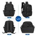 thumbnail image 5 of KOITHOT Mesh Backpack Heavy Duty, Stadium Approved Multi-Pocket Beach Backpacks for Adults, See Through Transparent Mesh Bookbag for School & Travel(Black), 5 of 7