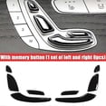 thumbnail image 2 of For 8PCS Black Auto Car Door Seat Adjust Button Switch Cover Sticker Trim for Mercedes Benz E Class, C Class, GLC, W213, W205, X253, 2 of 5