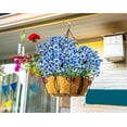 thumbnail image 3 of 24 Bundles Artificial Flowers for Spring Decoration, Outdoor UV Resistant Fake Silk Flowers No Fade Faux Plastic Plants for Indoor Outside Window Box Porch Hanging Basket Decor (Blue-violet), 3 of 8
