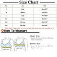 thumbnail image 2 of Yuwull Womens Sports Bras Underwear For Girls High School Students Teenage Girls Striped Gathering Breathable Bra No Sensation Soft Support Top Support Bra Clearance, 2 of 7