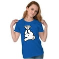 thumbnail image 3 of Diamond Mickey Ring Princess Jewel Womens Slim Fit Graphic Tee Brisco Brands M, 3 of 5