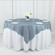 Efavormart 72"X72" Dusty Blue Accordion Crinkle Taffeta Table Overlay ...