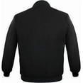 thumbnail image 3 of DECKRA Genuine Leather Sleeve, Wool Blend Letterman Varsity Jacket, Men's, Boys, 3 of 4