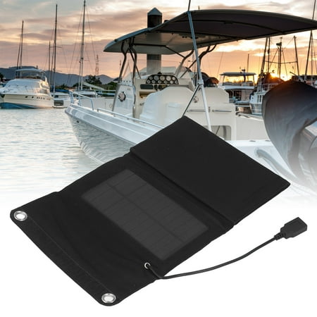 

Amonsee Solar Panel Charger Solar Charger Portable Folding High Conversion Efficiency 7W Protection Battery Power Solar Panel Charger Solar Charger