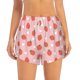 thumbnail image 2 of Balery Strawberry Pantalones cortos deportivos para mujer con forro y dos bolsillos, elásticos, para entrenamiento, gimnasio, yoga-X-Large, 2 of 7