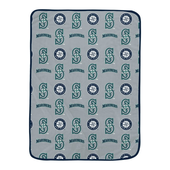 Pegasus Seattle Mariners 66" x 95" Oversized Logo Roll Ultra Cozy Blanket