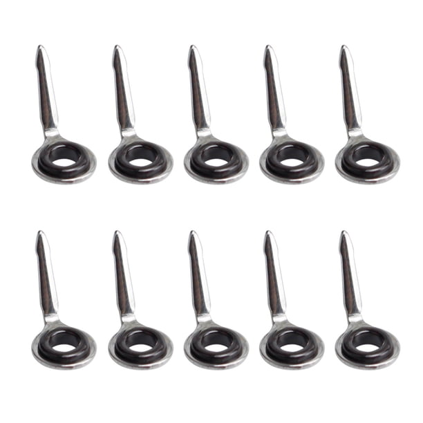 10 Piezas de Guías de Caña de Pescar de Acero Inoxidable de Reparación Blanco 5 Sunnimix Guías de caña de pescar