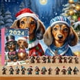 thumbnail image 2 of 2024 Christmas Advent Calendar Set 2D Holiday Tree Ornaments Home Festive Countdown Decorative Kit for Holiday Season, 2 of 8